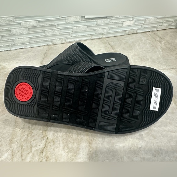 Fitflop, F-MODE Woven Flatform Toe-Post Sandals - Picture 5 of 5